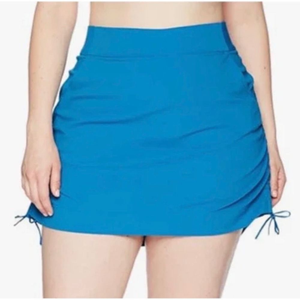Columbia Women Anytime Casual Skort Sz M Blue Teal Hiking‎ Golf Tennis Gorpcore